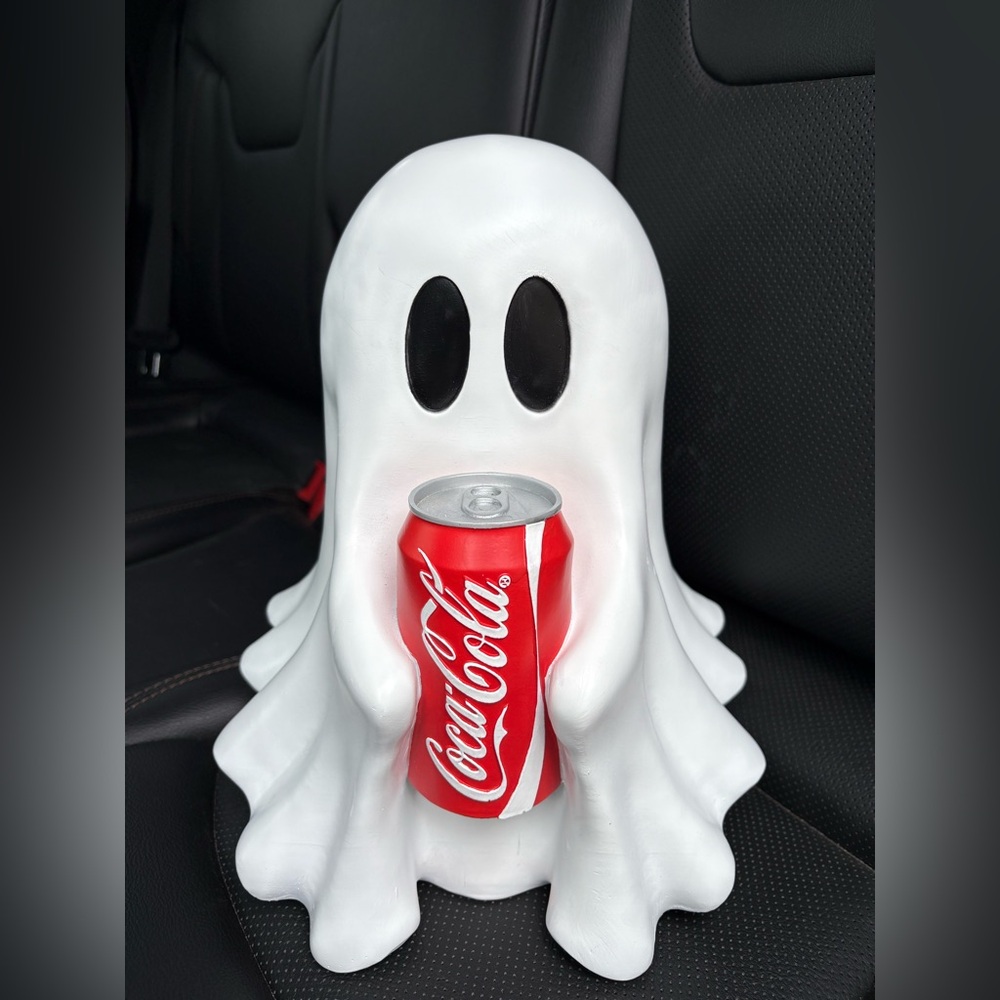Coca-Cola Red Can with White Ghost Decor